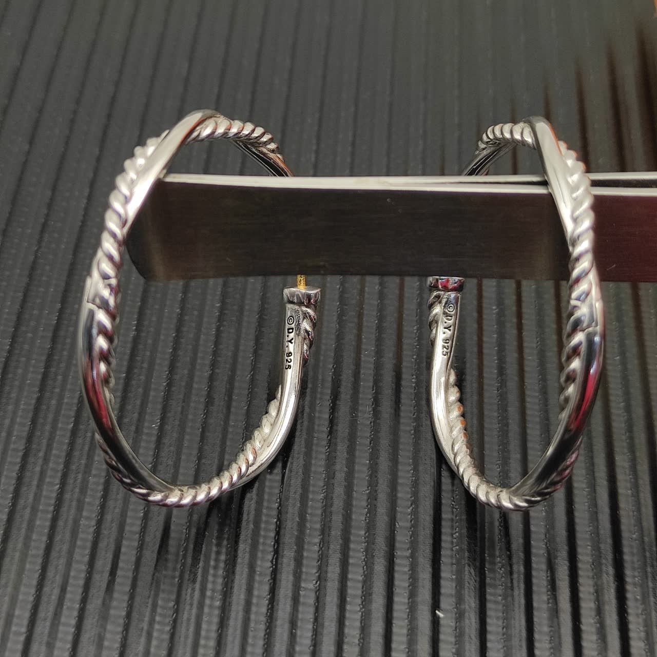 David Yurman Twisted Leaf Hoop Earrings